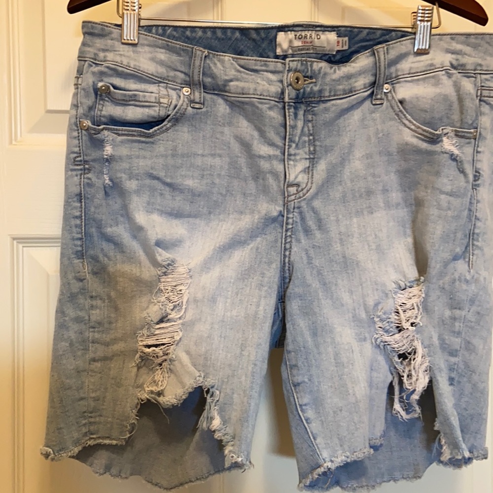 Denim shorts